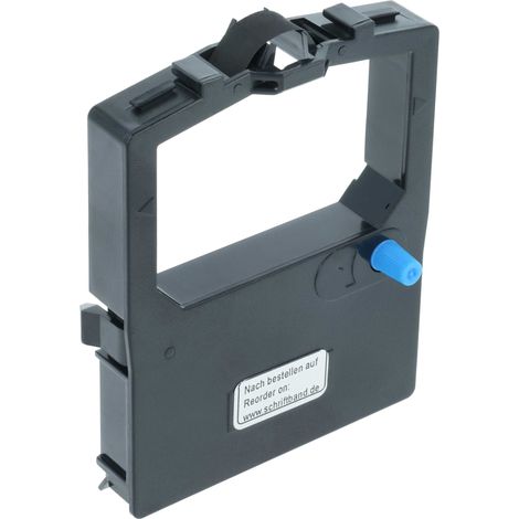 vhbw Ribbon Cartridge compatible with OKI Microline ML 180 Plus, ML 182 Elite, ML-182, ML 182 Plus Dot Matrix, Receipt Printer - Black Ink Ribbon - Replacement for 09002303 (1/4)