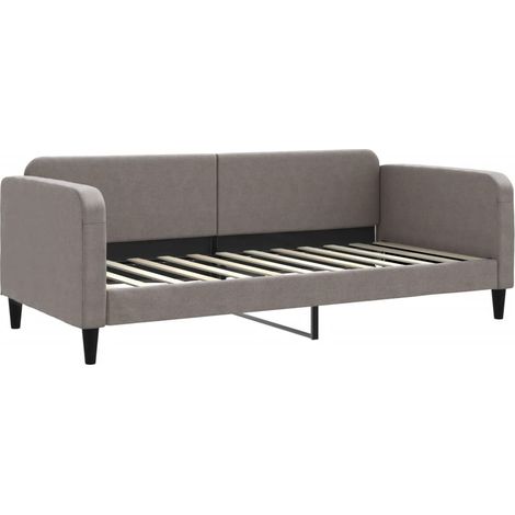 Maison Exclusive - Letto da Giorno Tortora 90x200 cm in Tessuto (1/5)