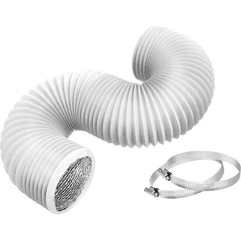 Conduit flexible en aluminium robuste pour le chauffage,-Blanc