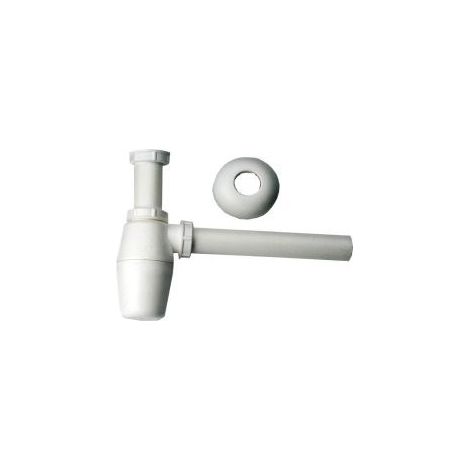 Siphon plastique blanc 1 1/4" (1/2)