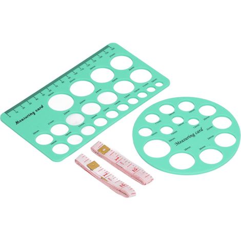 Outil de Mesure pour Flancs de Tétine en Silicone - Règles pour Taille de Tire-Lait, Vert (1/5)