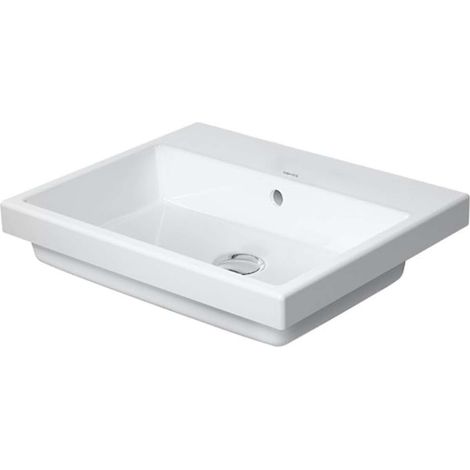 Duravit Vero Air lavabo à encastrer 55x45,5cm, avec trop-plein, (1/2)