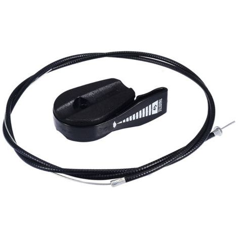 Kit de Remplacement de Commande Commutateur Câble d'accélérateur Universel de 39 po pour Tondeuses à Gazon de Jardin(Noir,1m) (1/4)