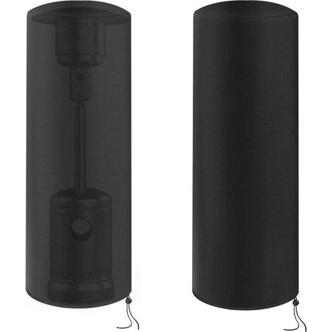 Protective cover made of Oxford fabric for patio heaters, waterproof and windproof cover, black cylindrical cover to protect the patio heater (120 x 50 x 50 cm) (1/5)