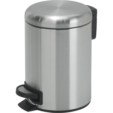 GEDY 32093800000 POTTY Papelera Con Tapa 3L Cepillado - ref: 32093800000