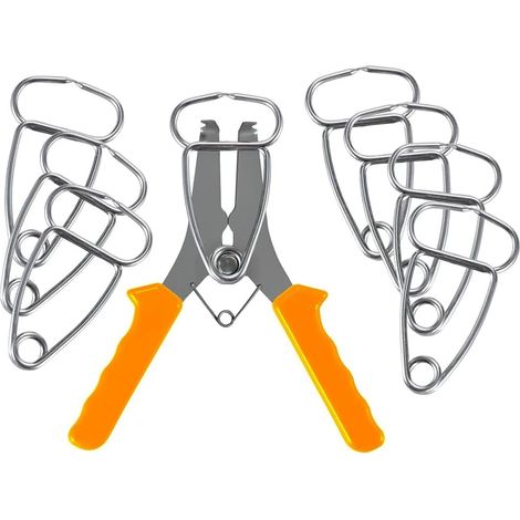 Pince à onglet à ressort, pour angle, menuiserie et assemblage (1/5)