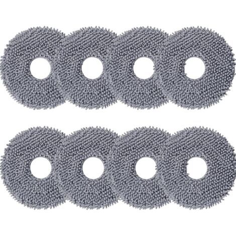 Lot de 8 Chiffon de Nettoyage de Rechange pour Roborock Q Revo, Serpillières en Microfibre pour Roborock Q Revo Aspirateur Robot (1/4)