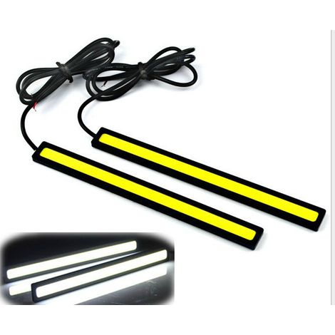 Feu de jour Ultra mince à LED pour voiture, étanche, lumière du jour COB (1/5)