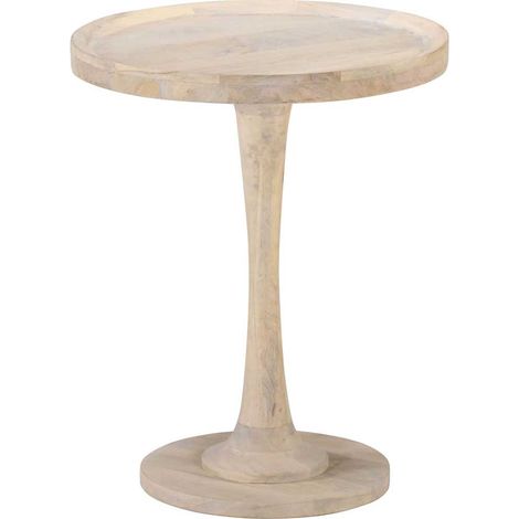 vidaXL Table d'appoint Ø60x75 cm Bois de manguier massif (1/5)