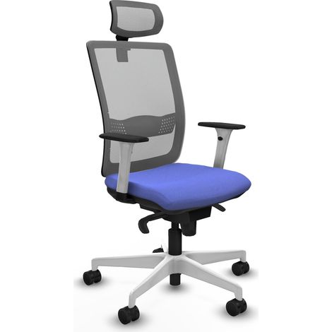 Silla de oficina piqueras y crespo Haches gris brazos blancos (1/2)