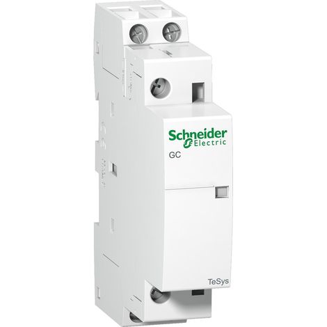 Contactor 16A SCHNEIDER 1NA y 1NC, 230-240V, ideal para control de circuitos.