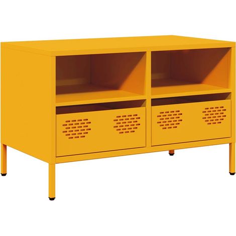 Maison Exclusive - TV-Schrank Senfgelb 68x39x43,5 cm Kaltgewalzte
