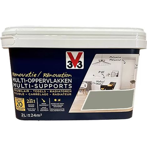 Peinture V33 Rénovation Multi-Supports Vert kaki 0,5 L (1/2)