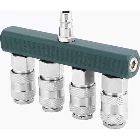 4-Wege-Schnellverbinder, 1/4-Zoll-NPT-Gewinde, hochwertige Luftschlauchkupplung, pneumatische Armaturen (1/5)