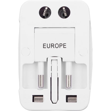 Universeller Reiseadapter – Internationales Wandladegerät für die meisten Länder (110–250 V)