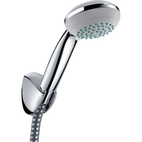 Hansgrohe Crometta 85 - Conjunto de ducha Variojet 2jet/soporte de ducha Porter'C 1,60 m, cromo 27559000 (1/2)