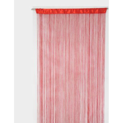 Créateur d'intérieur - Rideau Fil Guopo 90x200cm Rouge (1/5)