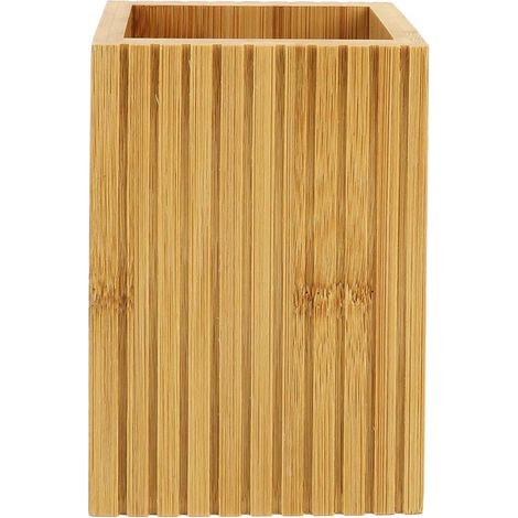 Gobelet Brosse à Dents en Bambou "Hanoi" 12cm Naturel (1/2)