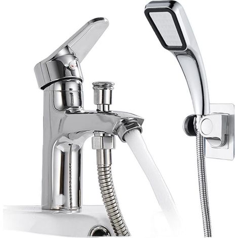 Badezimmerarmatur-Set, Badewanne und Dusche, Wasserhahn mit Handbrause, vierteiliges Set (1/5)