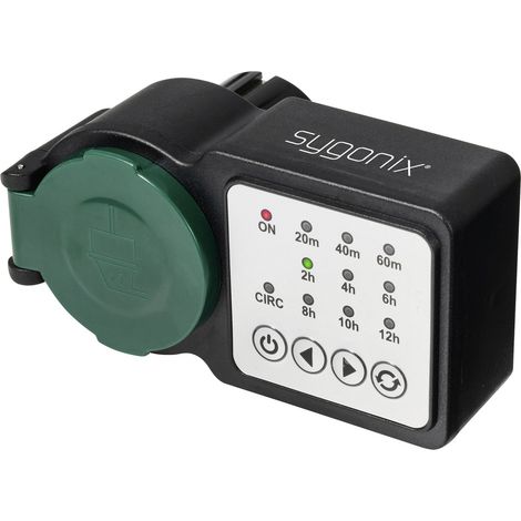 Sygonix SY-6786456 Countdown Timer analog  Tagesprogramm  3680 W IP44 Dauerbetrieb, Countdown-Funkti