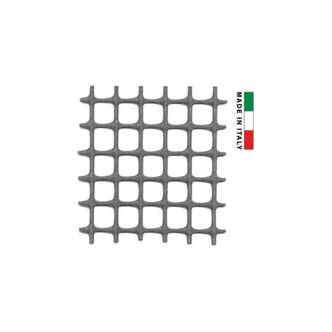 RETE IN PLASTICA QUADRA ANTRACITE MM.10X10- - maglia mm.10x10 - altezza cm.100 - 1 rotolo T-REX