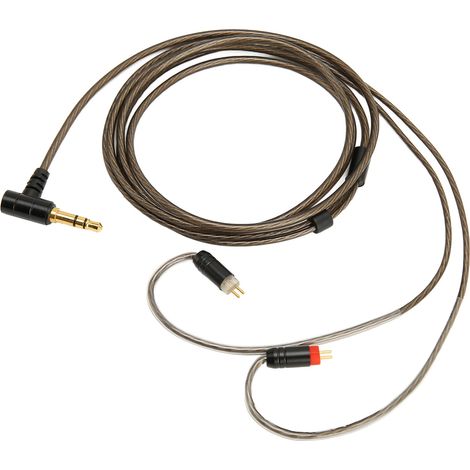 Câble de rechange pour écouteurs en cuivre argenté, connecteur 2 broches 0.78mm, compatible Weston, UE3X, UE18, W4R, UM3X (1/5)