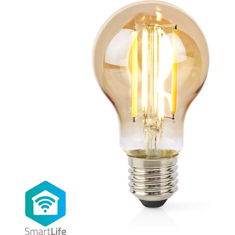 LED SMARTLIFE À INTENSITÉ VARIABLE WI-FI E27 806 LM 7 W BLANC CHAUD 1800 - 3000 K VERRE ANDROID IOS AMPOULE (1/5)