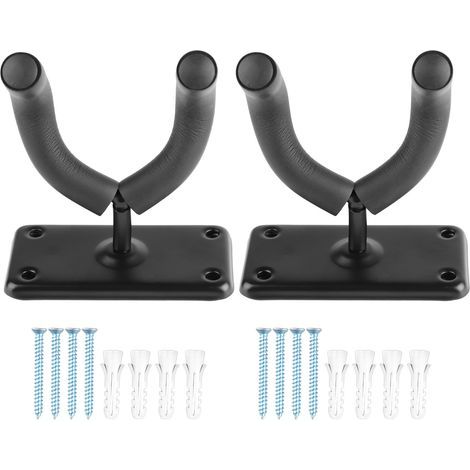 Support Guitare Murale Design Minimaliste Portée 50LB Crochet pour Guitare Électrique Accroche Mural (1/5)