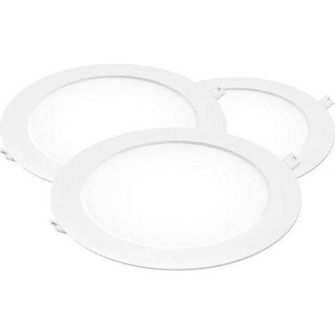 Bilake Pack 3 Downlights LED Redondos 18W CCT Seleccionable (3000K-4000K-6500K) Extraplanos Ø221mm (1/5)