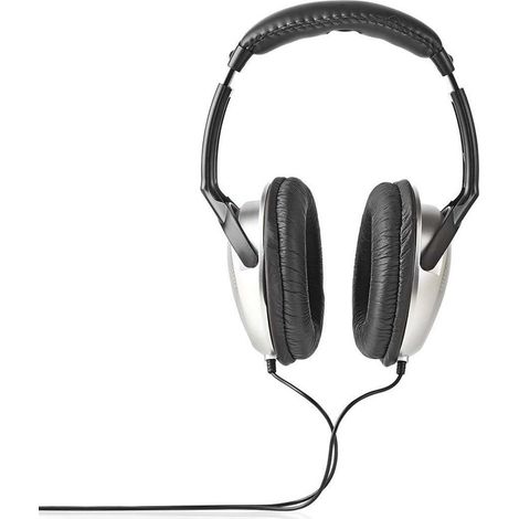 Auriculares supraaurales con cable longitud del cable 600 m control de volumen negro plata