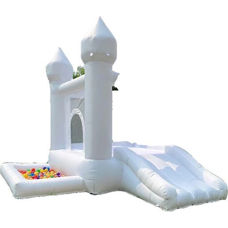 Château Gonflable, Design Gonflable, Comprend un Toboggan, 1.8x2.7x2.1m (1/2)