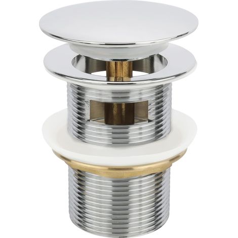 Chrome Freestanding Bathtub Drain Plug, Compatible with Drain Kit (1/5)