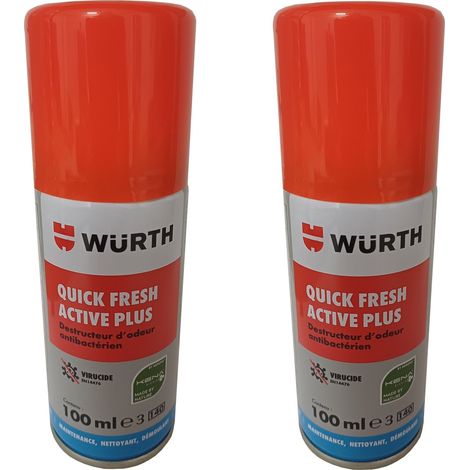 Nettoyant antibactérien pour climatisation 100 ml - Quick Fresh Active Plus - Würth - lot de 2 (1/4)