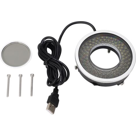 Système optique polarisé pour Microscope, lumière LED, Source de 96 perles, cercle lumineux, lumières antireflets (1/5)