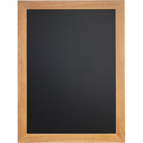Ardoise bois, Universelle - finition teck laqué - kit d'accroche murale inclus - 60x80cm - Securit