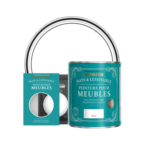 Peinture pour Meubles Mate & Lessivable - Coton (1/2)