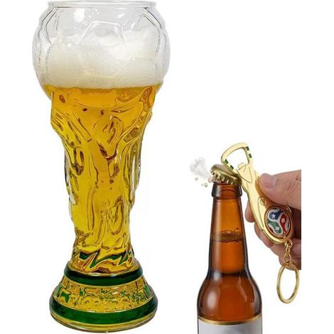 Verre à bière Coupe du Monde 2026 capacité 500 ml design emblématique du trophée verre de qualité supérieure (1/5)