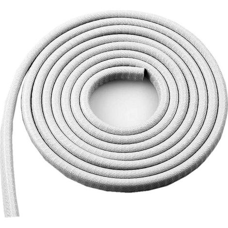 Striscia di protezione per porte a forma di U, lunga 10 metri, con molla in acciaio incorporata, non necessita di colla, realizzata in gomma, utilizzata per proteggere la porta (grigia). (1/4)