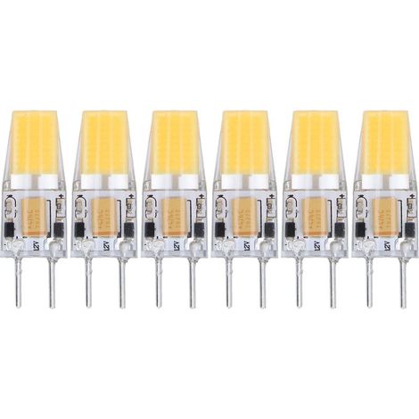 6PCS GY6.35 Ampoule 5W, Blanc Chaud, Ampoule Petite Taille, Flux Lumineux 500LM Convient pour Suspension, Suspension, Lampe de Bureau, Lampe Accent Éclairage de Paysage [Classe énergétique F] (1/5)