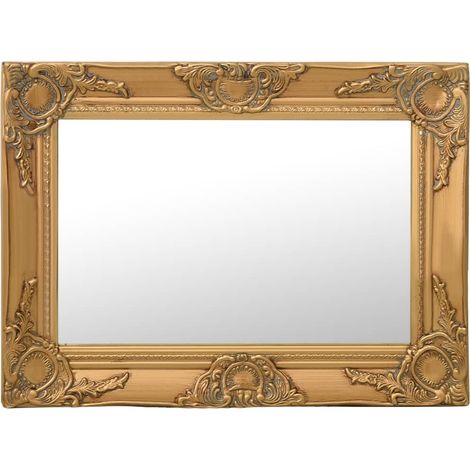 Wandspiegel im Barock-Stil 60x40 cm Golden