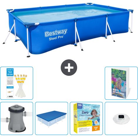 Bestway Steel Pro Rechteckig - 300x201x66 cm - 7-teilig  S178 (1/5)