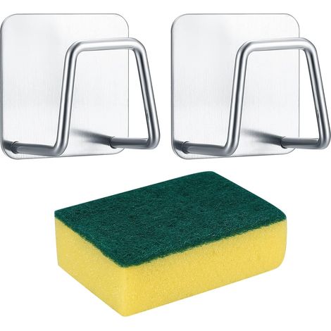 Porte-éponge Inox Autocollant, Organisateur Évier Produit pratique pour la maison et l'usage quotidien, Référence B0BPXW1F8G, prix i (1/4)