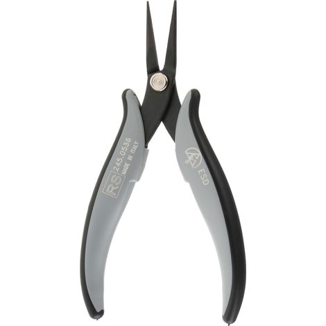 Pince à bec long RS PRO, L. (hors tout) 160 mm, L. (mâchoire) 17mm ( Prix pour 1 ) (1/3)