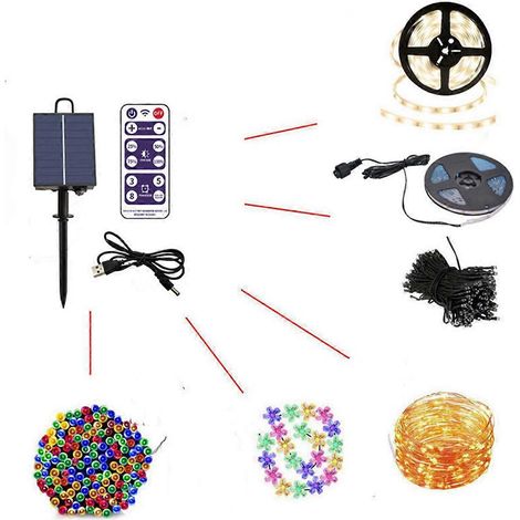 Kit boîtier de commande pour panneau solaire 1200 mAh avec panneau de batterie au lithium (1/5)