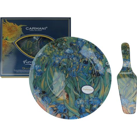 Carmani, piatto decorativo e funzionale con spatola - VAN gogh/Irysy (1/4)
