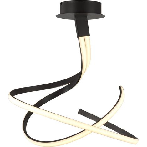 Plafonnier design, Suspension spirale Nur Forja Mantra Marron en Metal, MANTRA (1/3)