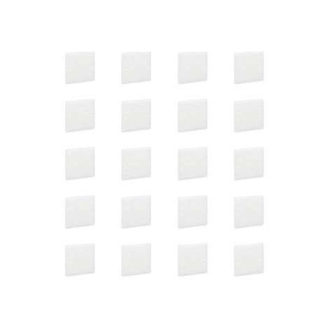 Legrand - Batibox - LOT de 20 Couvercles universel 80 x 80 - Pour bou00eete 1 Poste - Carru00e9 - Blanc - Ru00e9f. : 089281x20 (1/4)