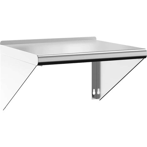 Maison Exclusive - Wandregal 50x45x31 cm Silbern Edelstahl
