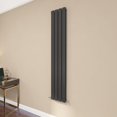 AICA Flat Panel Radiator 1600x272mm Central Heating Double Vertical Stylish Black