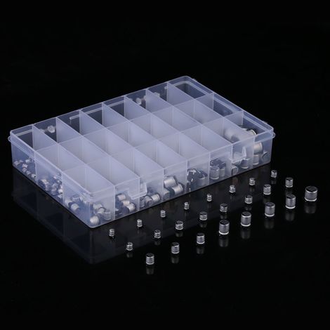 400 SMD-Aluminium-Elektrolytkondensatoren, 24 Werte, Sortiment, 1 µF – 1000 µF (1/5)